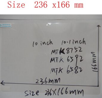 236x166mm Ultra Clear Screen Protector Films Voor 10.1 inch MTK6592 MTK6582 MTK8752 tablet