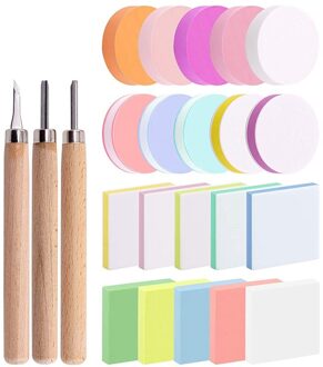 23Pcs Blok Afdrukken Starter Tool Kit, Stempels Maken Set Met Carving Blokken, cutter Tools Voor Stempel Carving
