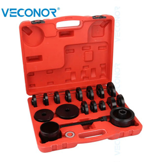 23Pcs FWD Front Wheel Drive Bearing Press Tool Set Wheel Bearing Adapters Puller Press Replacement Installer Removal Tool Kit