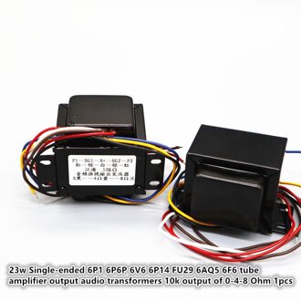 23W Push-Pull Uitgang Transformator 6P1 6P6P 6V6 6P14 FU29 6AQ5 6F6 Tube Amp Output Audio Transformatoren 10K Uitgang 0-4-8 Ohm 1Pcs