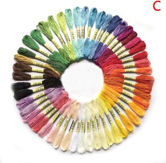 24-100 Stuks Willekeurige Kleur Borduurwerk Diy Zijde Lijn Tak Threads Vergelijkbare Dmc Discussie Floss Streng Kruissteek Draad C 50kleuren