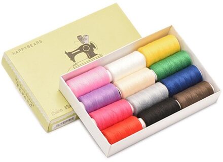 24/12 Stuks Kleur Naaigaren Hand En Machine Draad Huishoudelijke Hand Naaien 150/383 Yards Een Rol Naaien 5FM Donkergrijs