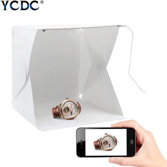 24/30/40cm Mini Fotostudio Doos Magnetische LED Verlichting Softbox Fotografie Tent Voor Telefoon Dslr Camera schieten Foto Accessoires