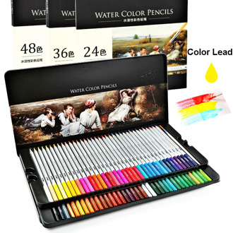 24/36/48 Colorful Colors/Box Water Color Pencil Pens Kid Art Stationery Scrapbook Set for School Kids Drawing Graffiti Painting