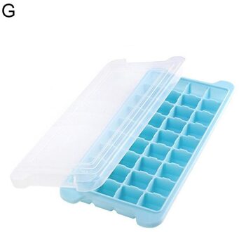 24/36 Grid Food Grade Siliconen Ijsbakje Doos Ontmoette Deksel Accessoires Maker Mould Bar Vriezer Deksel Mold Drink Jelly Keuken E9E4