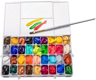 24/36 Palet Art Alternatieven Verf Palet Lade Kunstenaar Aquarel Plastic Palet Supply Aquarel Palet Pigment Gevallen 3114