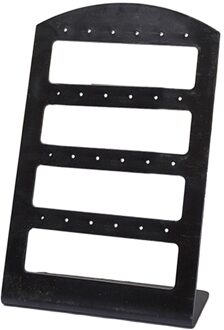 24/48 Holes Oorbellen Display Stand Houder Sieraden Tonen Rack Acryl Sieraden Organizer Ketting Sieraden Display Oorbel Houder zwart 24