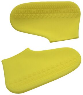 24.5cm Siliconen Regendicht Schoenen Covers M Maat Herbruikbare Waterdichte Regen Laarzen antislip Wasbaar Unisex Slijtvaste recyclebaar geel