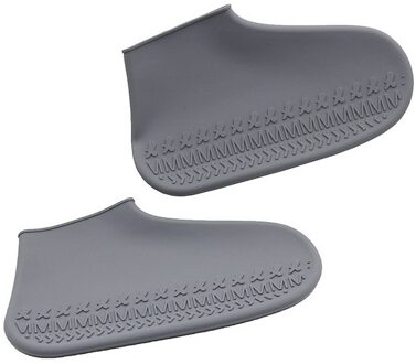 24.5cm Siliconen Regendicht Schoenen Covers M Maat Herbruikbare Waterdichte Regen Laarzen antislip Wasbaar Unisex Slijtvaste recyclebaar grijs