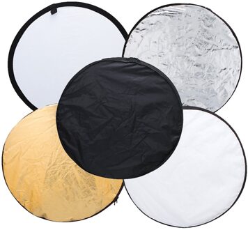 24 "60Cm 5 In 1 Draagbare Inklapbare Light Ronde Reflector Voor Studio Multi Photo Disc Outdoor Monolight
