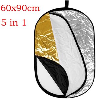 24 "60Cm 80Cm Reflector 5 In 1 Ronde Vorm Inklapbare Light Diffuser Studio Strobe Hoofd Monolight Outdoor foto Disc Diffuers 60x90cm