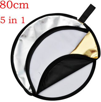 24 "60Cm 80Cm Reflector 5 In 1 Ronde Vorm Inklapbare Light Diffuser Studio Strobe Hoofd Monolight Outdoor foto Disc Diffuers