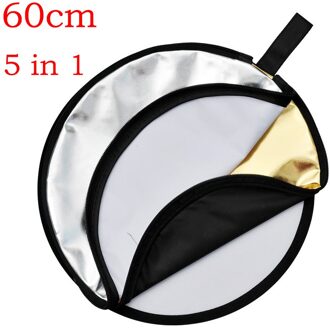 24 "60Cm 80Cm Reflector 5 In 1 Ronde Vorm Inklapbare Light Diffuser Studio Strobe Hoofd Monolight Outdoor foto Disc Diffuers