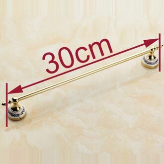 (24 ",60Cm) Single Handdoek Bar/Handdoekhouder, Roestvrij Staal Gemaakt, gold Afwerking, Badkamer Hardware, Badkamer Accessoires L is 30 cm