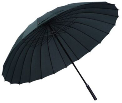24 Bone Verhogen Paraplu 2-3 Mensen Vrouwelijke Mannelijke Auto Luxe Grote Winddicht Rechte Paraplu Paraplu Corporation Parasol donker groen