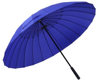 24 Bone Verhogen Paraplu 2-3 Mensen Vrouwelijke Mannelijke Auto Luxe Grote Winddicht Rechte Paraplu Paraplu Corporation Parasol koninklijk blauw