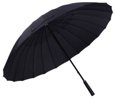 24 Bone Verhogen Paraplu 2-3 Mensen Vrouwelijke Mannelijke Auto Luxe Grote Winddicht Rechte Paraplu Paraplu Corporation Parasol zwart