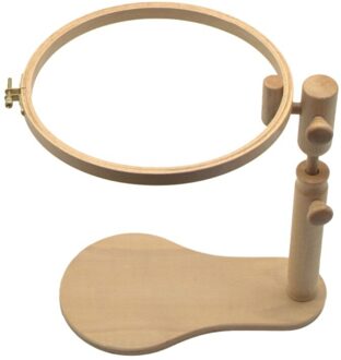 24 cm/30 CM Ronde Houten Borduurwerk Hoepel Frame Stand Rack Houder kruissteek Draaibare Verstelbare Craft Naaien accessoires 24CM