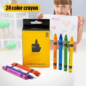 24 Count Niet Giftig Kleurpotloden Te Houden Kleur Pen Veilig Voor Kinderen Kids Jongen Meisje PAK55