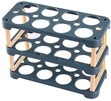 24 Ei Container Voor Koelkast Deur Ei Houder Voor Koelkast Plastic Ei Houder Voor Koelkast Organizer blauw