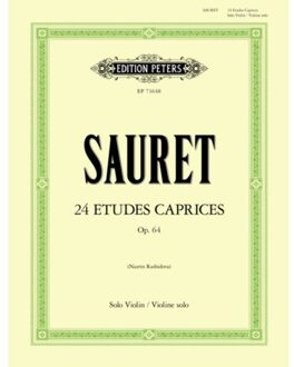 24 Etudes Caprices Op. 64 For Solo Violin - Sauret, Émile