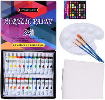 24 Kleur Set Acryl Verf Pigment Art Schilderij Tekening Diy Muur Schilderen Graffiti Verf Handgeschilderde Art Schilderen Leveringen #41