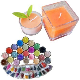 24 Kleuren 2G Per Kleur Wax Dye Diy Kaars Dye Kaars Maken Dye Vlokken Soja Dye Voor Kaars Mallen kit Voor Maken Geurkaarsen W