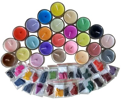 24 Kleuren 2G Per Kleur Wax Dye Geurende Niet Giftig Diy Soja Kaars Wax Pigment Dye Voor Kaarsen wax Handgemaakte Zeep Kaars Maken Supp