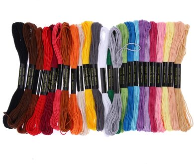 24 Kleuren Borduurgaren Hand Kruissteek Floss Naaien Strengen Craft