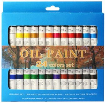 24 Kleuren Professionele Olieverf Verf Tekening Pigment 12Ml Buizen Set Kunstenaar
