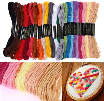 24 Mix Kleuren Borduurgaren Hand Floss Naaien Strengen Craft Breien Spiraea Naaien Gereedschap Kruissteek Accessoires Dropshippi
