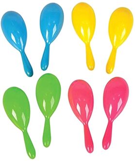24 Neon Maracas, Heldere En Kleurrijke Party, Jaar Party Noise Maker,4 Inch Neon Maracas-Mexicaanse Carnaval, Luau Party Of Classroo