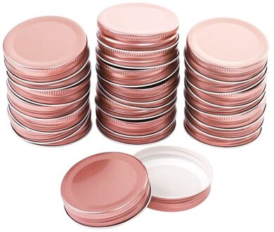 24 Pack 70Mm Mason Pot Deksels Veilige Herbruikbare Regelmatige Mond Mason Opslag Inblikken Deksels