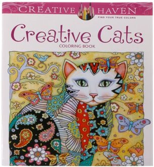 24 Pagina 'S Creatieve Kat Kleurboek Doden Tijd Schilderij Tekening Boek Voor Kinderen