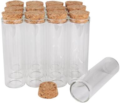 24 Pcs 50 Ml Maat 30*100 Mm Reageerbuis Met Kurk Spice Flessen Container Potten Flesjes Diy craft