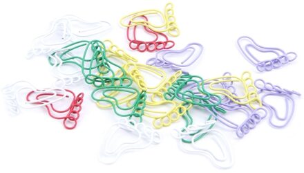 24 Pcs Voet Vorm Paperclips Creatieve Interessante Bladwijzer Clip Memo Clip Vormige Paperclips Voor Office School Thuis.