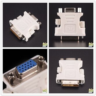 24 + 1 Pin DVI-D-D-M Om VGA-F Adapter-25 Pin (Dual Link) DVI-D Male Naar 15 Pin VGA Female Video Computer Monitor Adapter