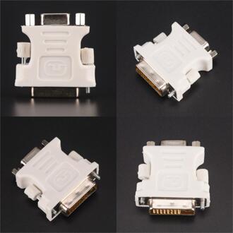 24 + 1 Pin DVI-D-D-M Om VGA-F Adapter Video Computer Monitor Adapter - 25 Pin (Dual Link) DVI-D Male Naar 15 Pin Vga Female
