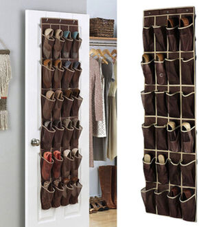 24 Pocket Over de Deur Schoen Organizer Rack Opknoping Opslag Space Saver Hanger