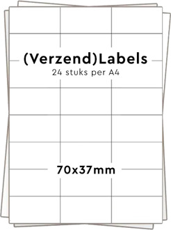 24 stickers per A4 (70x37mm)