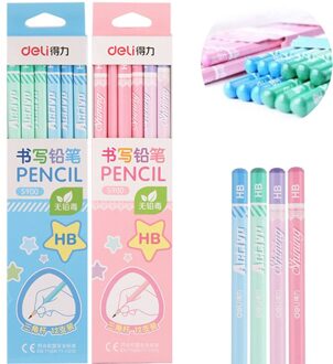24 Stks/doos Deli Potlood Leuke Houten Potlood Voor School HB_S900