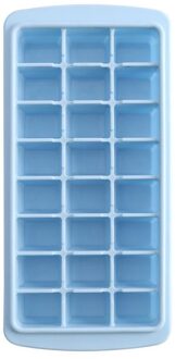 24 Stks/doos Self Made Ice Cube Keuken Koelkast Diy Ice Cube Tray Maker Mold Voor Whisky Quick Vriezer blauw nee lid