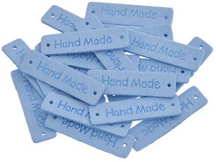 24 Stks/pak Rechthoek Hand Made Gedrukte Etiketten Tags Voor Kledingstuk Tas Decor Diy Quilten Ambachten Accessoires Benodigdheden 3