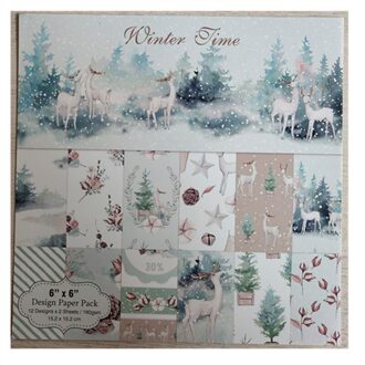 24 Stks/partij Bos Retro Materiaal Papers Diy Scrapbooking Album Dagboek Decoratieve Papier Scrapbooking Papier