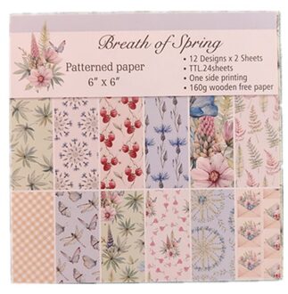 24 Stks/partij Cherry Retro Materiaal Papers Diy Scrapbooking Album Dagboek Decoratieve Papier Scrapbooking Papier