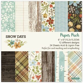 24 Stks/partij Floor Retro Materiaal Papers Diy Scrapbooking Album Dagboek Decoratieve Papier Scrapbooking Papier