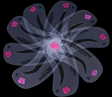 24 Stks/partij Herbruikbare Wenkbrauw Tekening Guide Card Brow Grooming Template Diy Maken Up Tools 24 Stijlen