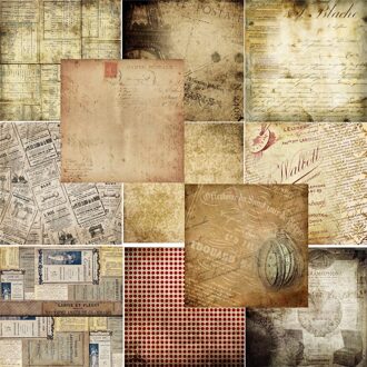 24 Stks/partij Retro Materiaal Papers Diy Scrapbooking Album Dagboek Decoratieve Papier Scrapbooking Papier