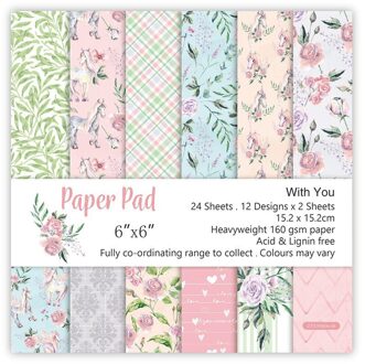 24 Stks/partij Rose Retro Materiaal Papers Diy Scrapbooking Album Dagboek Decoratieve Papier Scrapbooking Papier