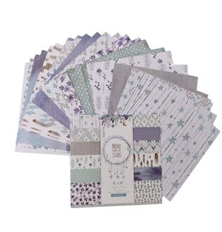 24 Stks/partij Ster Retro Materiaal Papers Diy Scrapbooking Album Dagboek Decoratieve Papier Scrapbooking Papier
